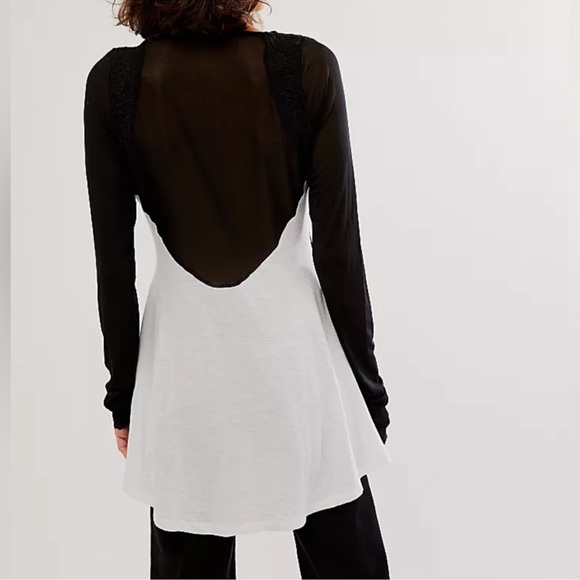 Free people revendouz lace trim top in M - Picture 3 of 3